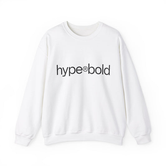 HYPE®BOLD-White-Unisex Heavy Blend™ Crewneck Sweatshirt
