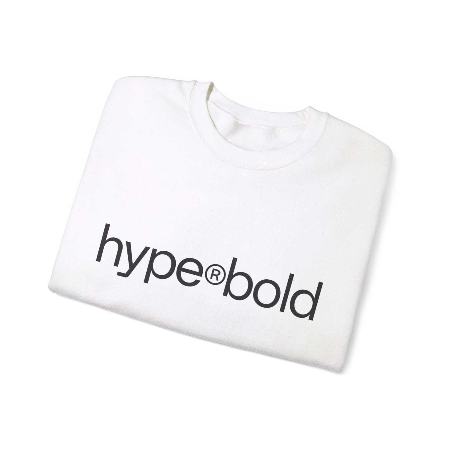 HYPE®BOLD-White-Unisex Heavy Blend™ Crewneck Sweatshirt