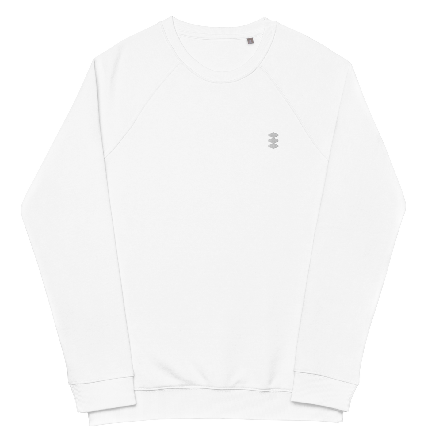 Unisex organic raglan sweatshirt