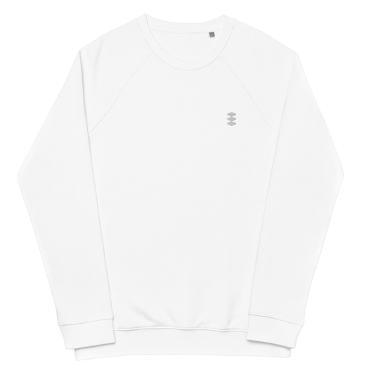 Unisex organic raglan sweatshirt